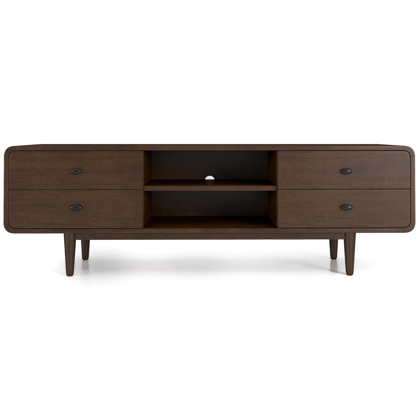Angela Low-Profile 71" TV Stand | Walnut