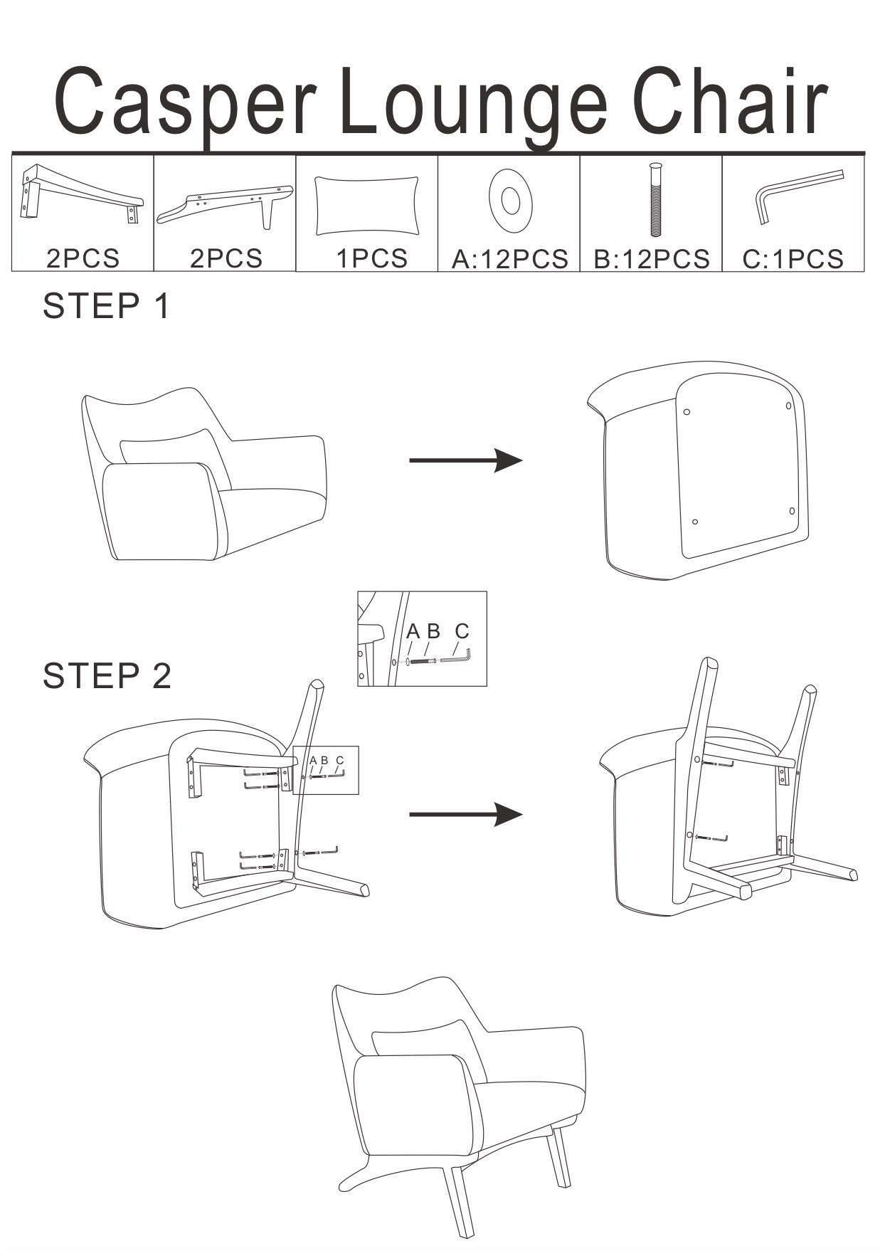 Cantor Fabric Lounge Chair | Grey