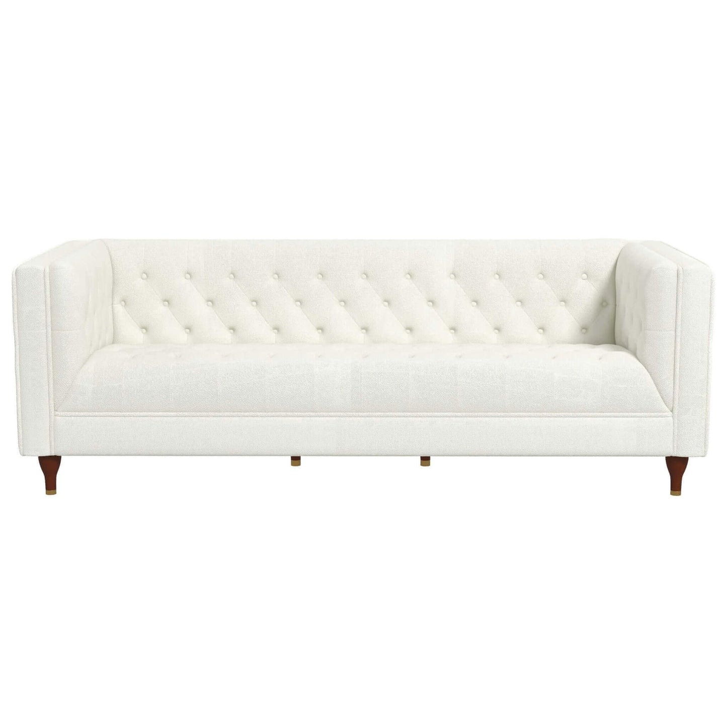 Chesterfield Boucle Luxury Sofa | White