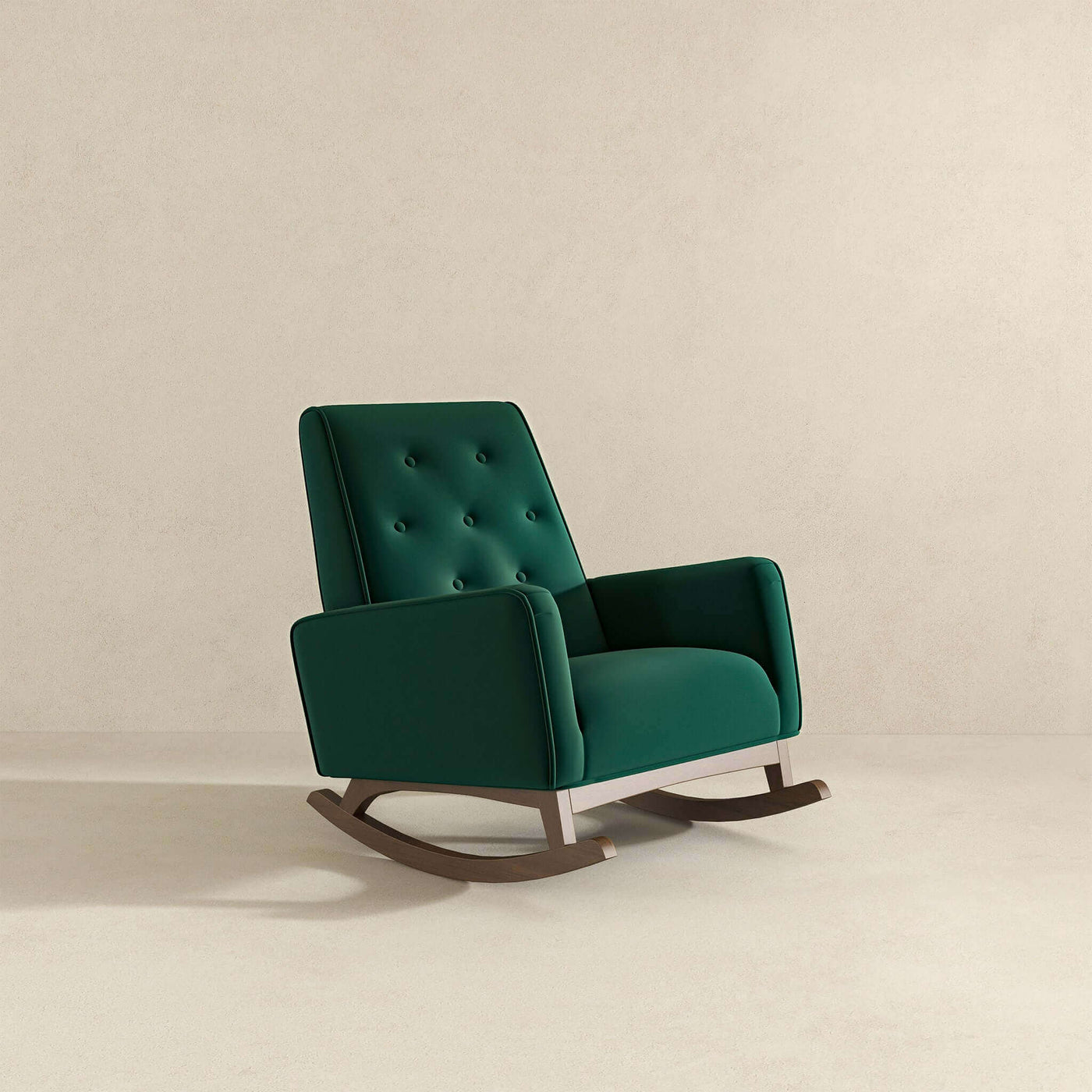 Devon Velvet Rocking Chair | Green