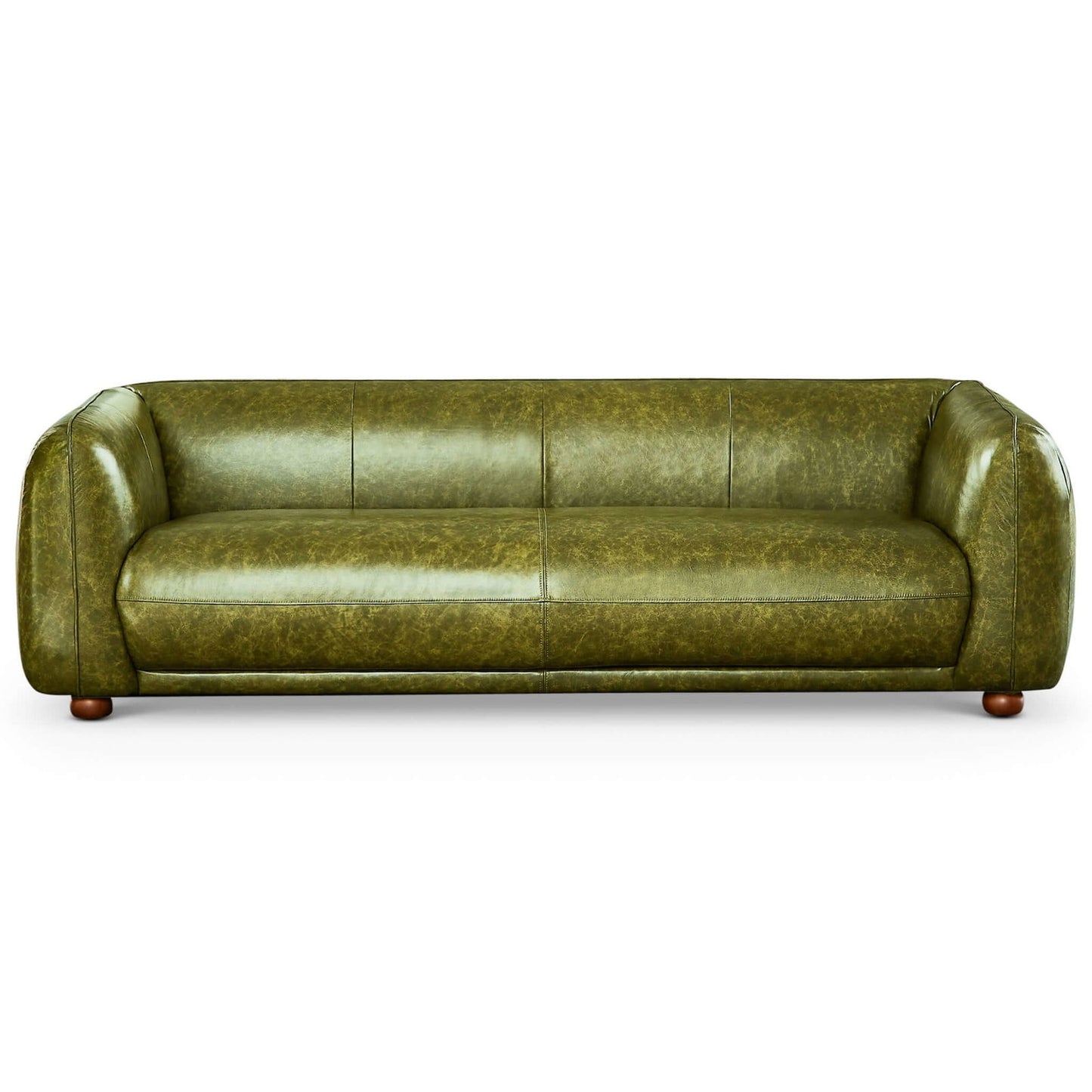 Malory Italian Leather Sofa | Green