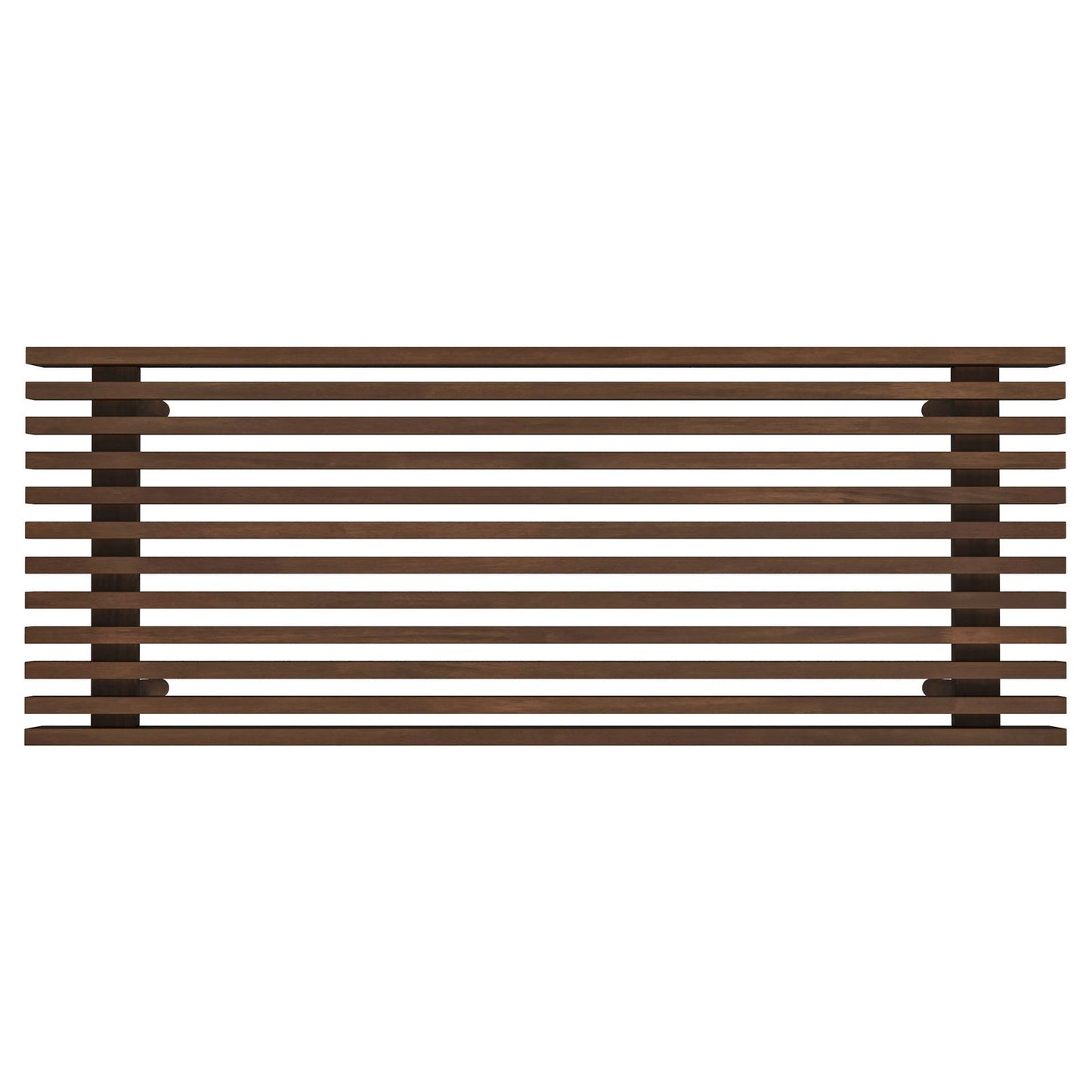 Mona Modern Wooden Bench - Walnut