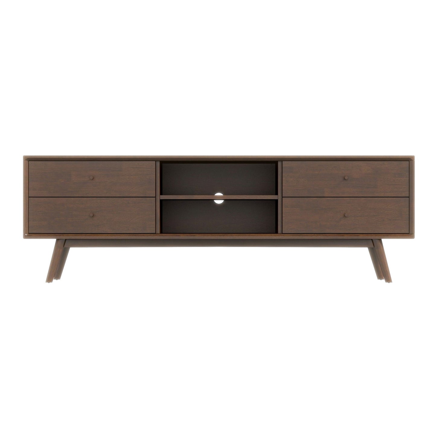 Norman Low Profile 71" TV Stand - Walnut