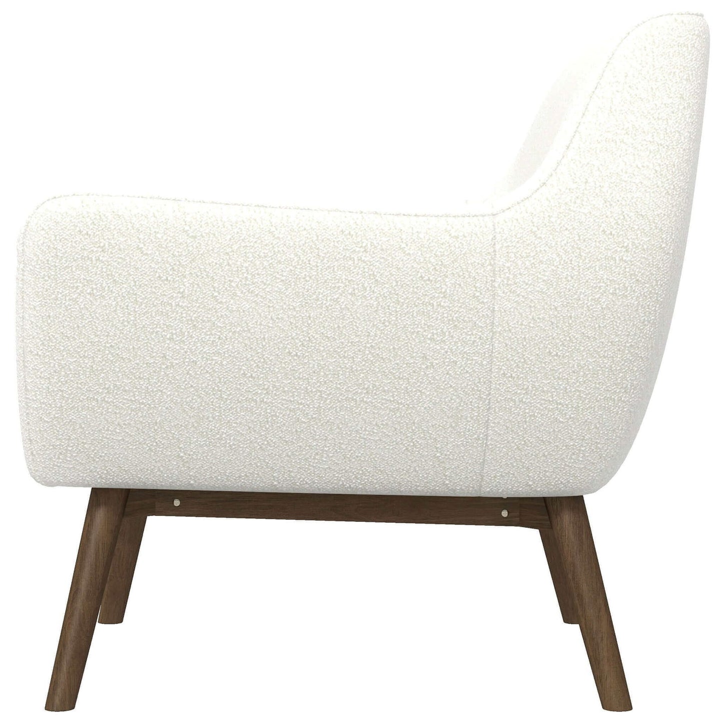 Pauline Boucle Lounge Chair | White