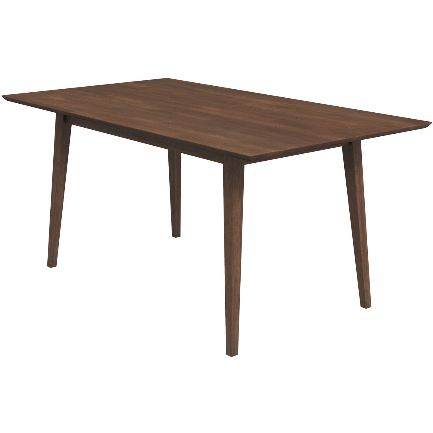 Rectangular 63" Wooden Dining Table | Walnut