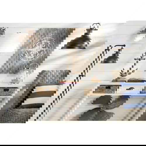 Tall 65" Floor Lamp in Distressed Metal Finish