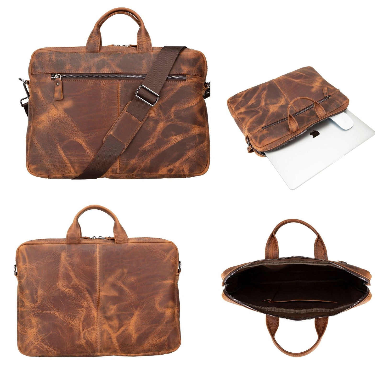 Afton Leather MacBook Sleeve Bag