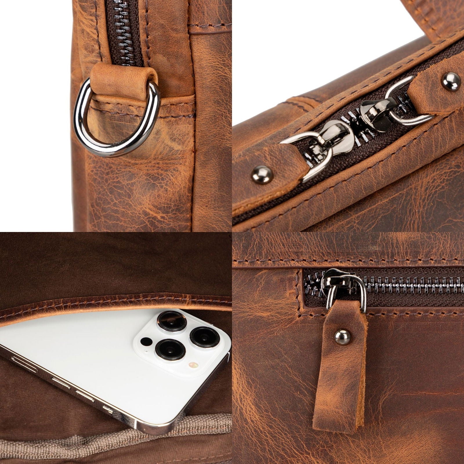 Afton Leather MacBook Sleeve Bag