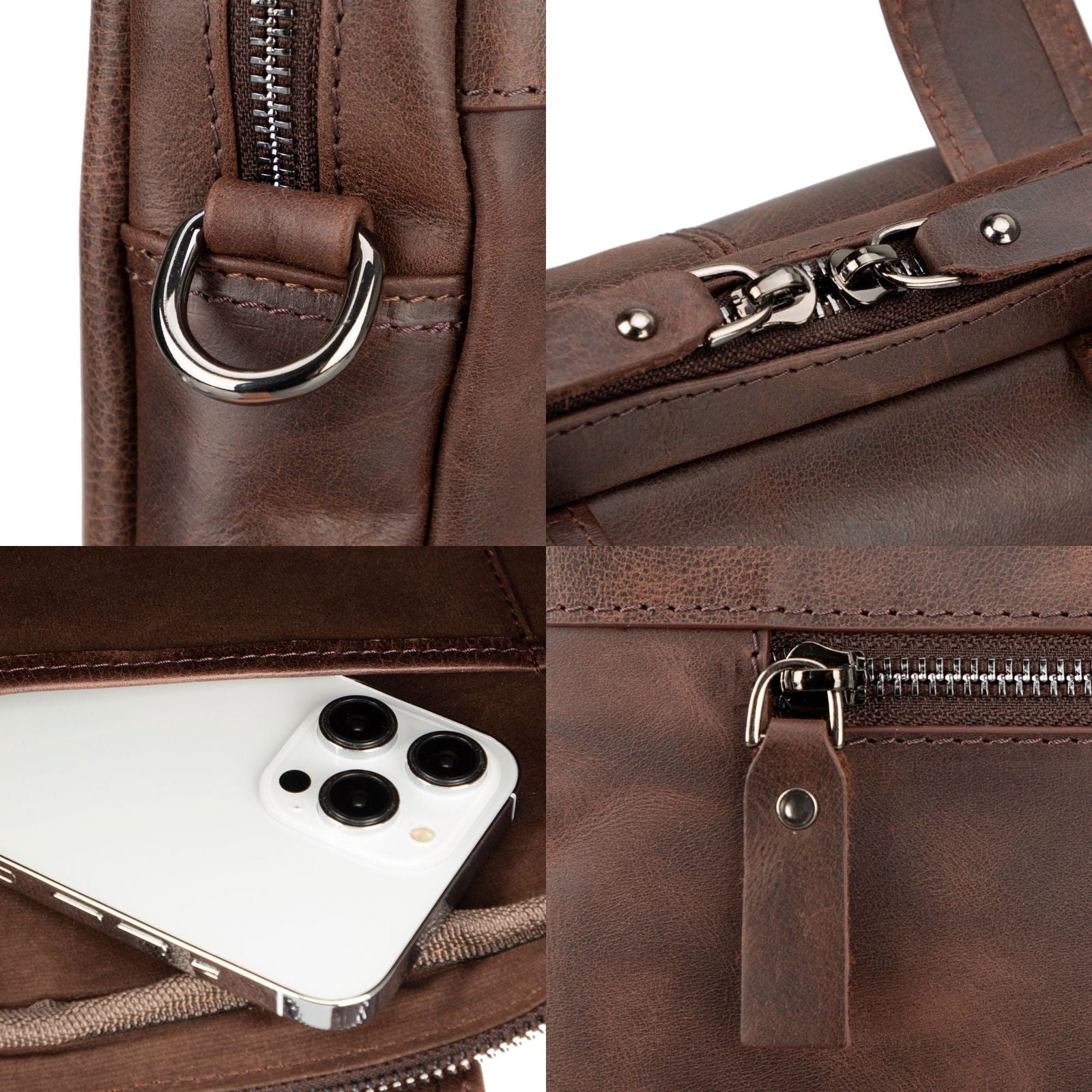 Afton Leather MacBook Sleeve Bag
