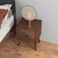 Alexandria Night Stand with 2 Drawers | Brown