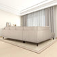 Garwood Sectional Fabric Sofa Cream - Back
