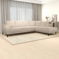 Garwood Sectional Fabric Sofa Cream - Right Facing