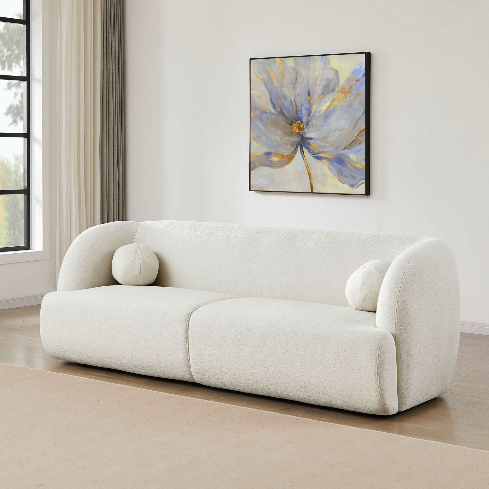 Amiens Boucle Sofa | Ivory