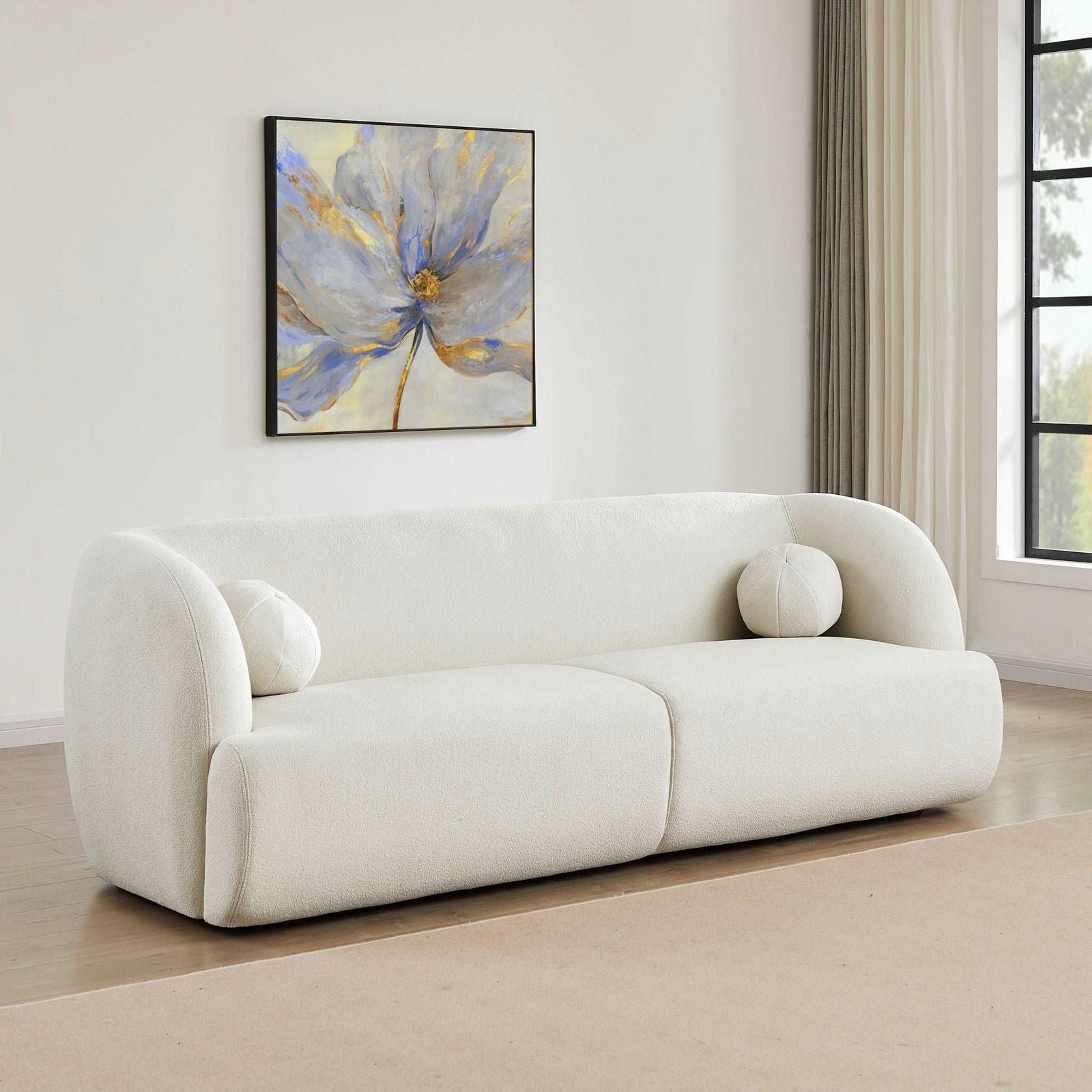 Amiens Boucle Sofa | Ivory