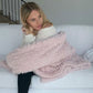 Angel Plush Blanket |  Big - Dusky Pink
