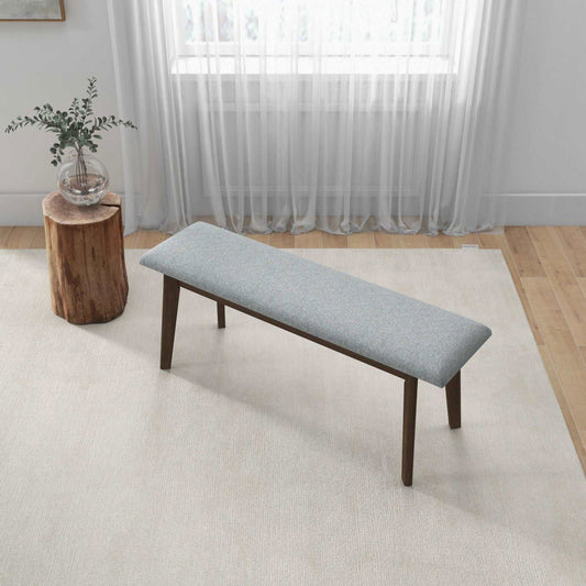 Ariel Small Dining Bench | Light Grey