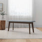 Ariel Small Dining Bench | Light Grey