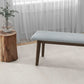Ariel Small Dining Bench | Light Grey