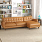 Avery Leather Sectional Sofa | Tan