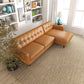 Avery Leather Sectional Sofa | Tan