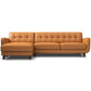 Avery Leather Sectional Sofa | Tan