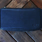 Black Leather Dopp Kit Toiletrie Bag