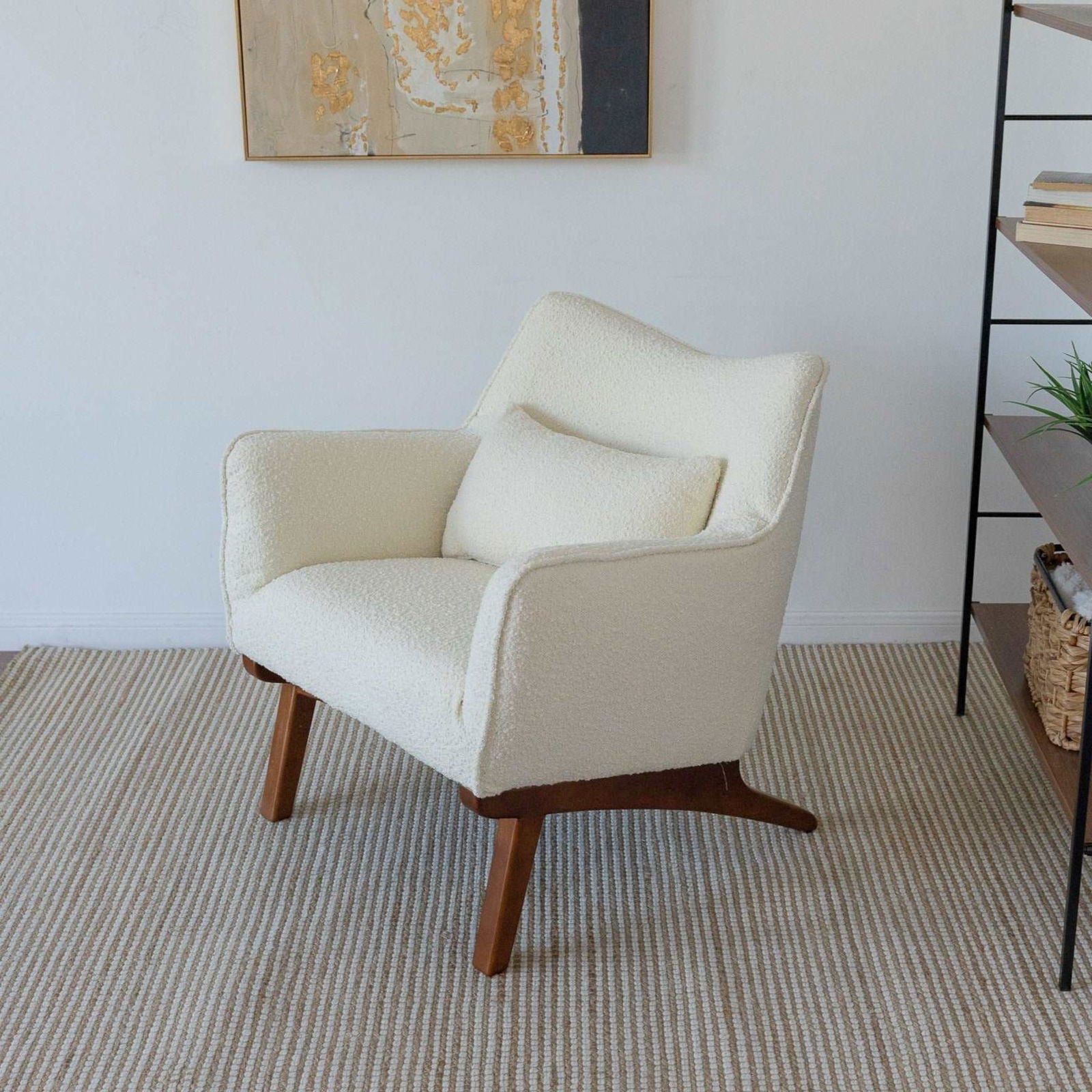 Cantor Boucle Lounge Chair | Beige
