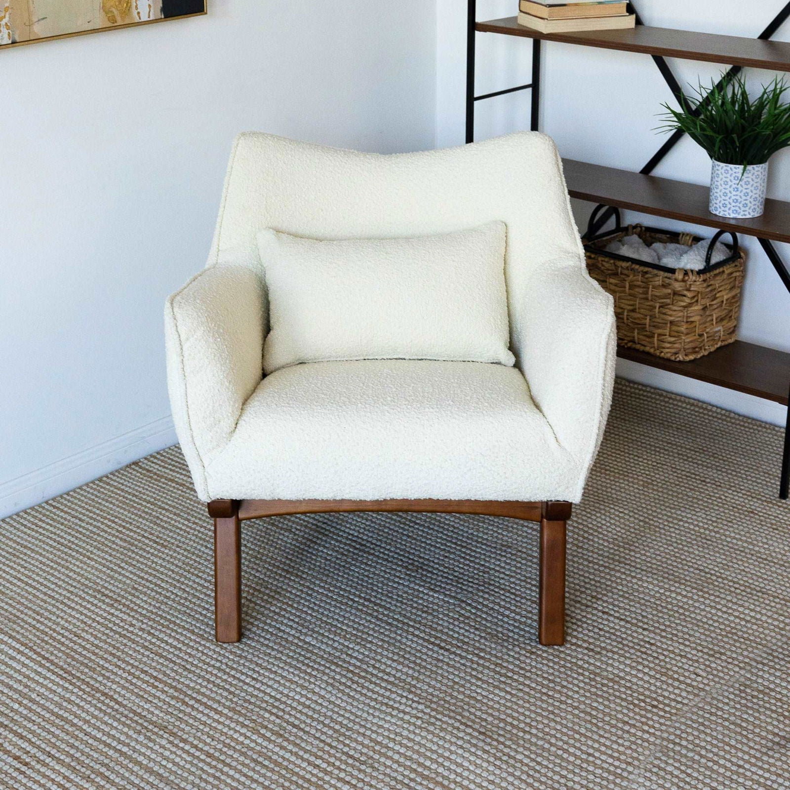 Cantor Boucle Lounge Chair | Beige