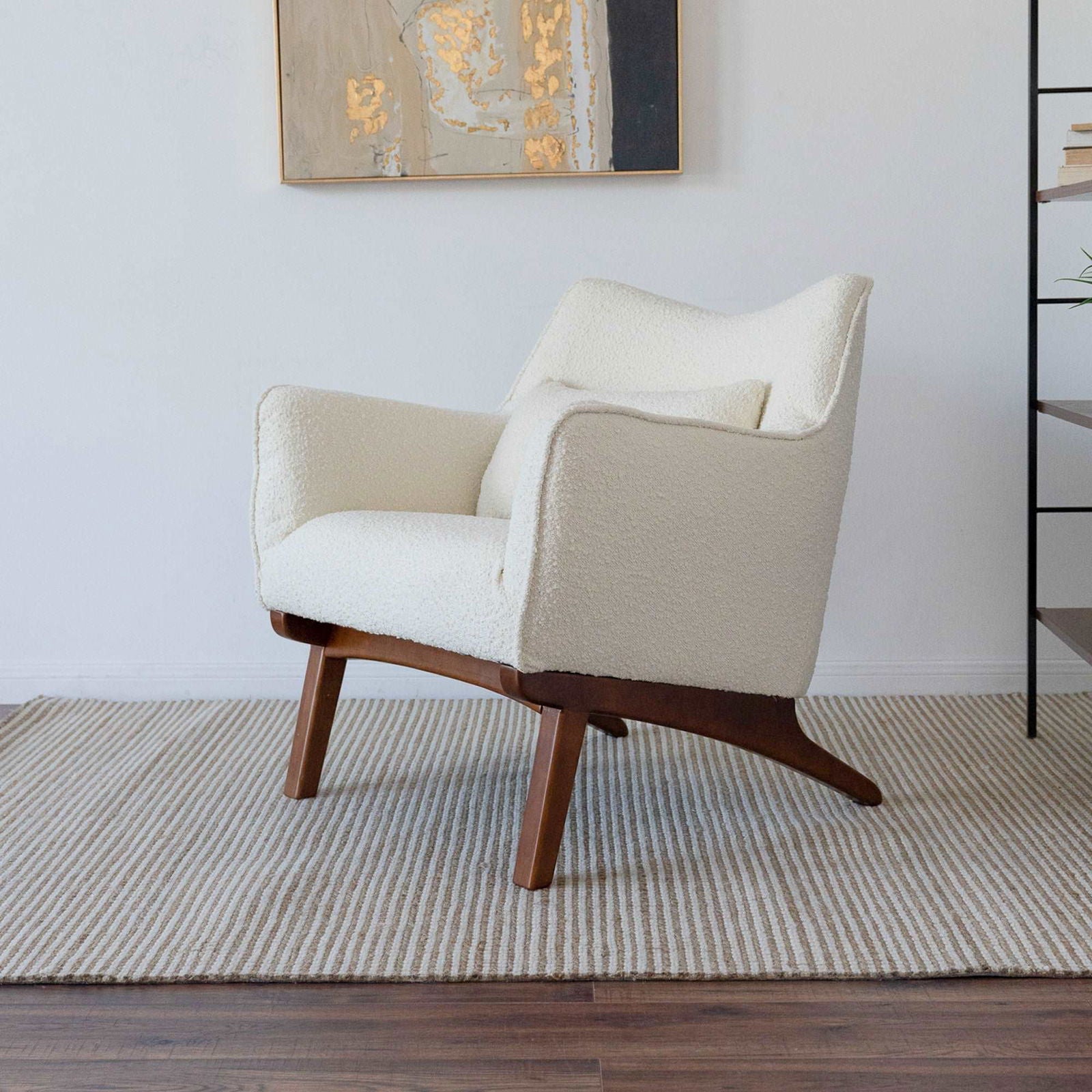 Cantor Boucle Lounge Chair | Beige