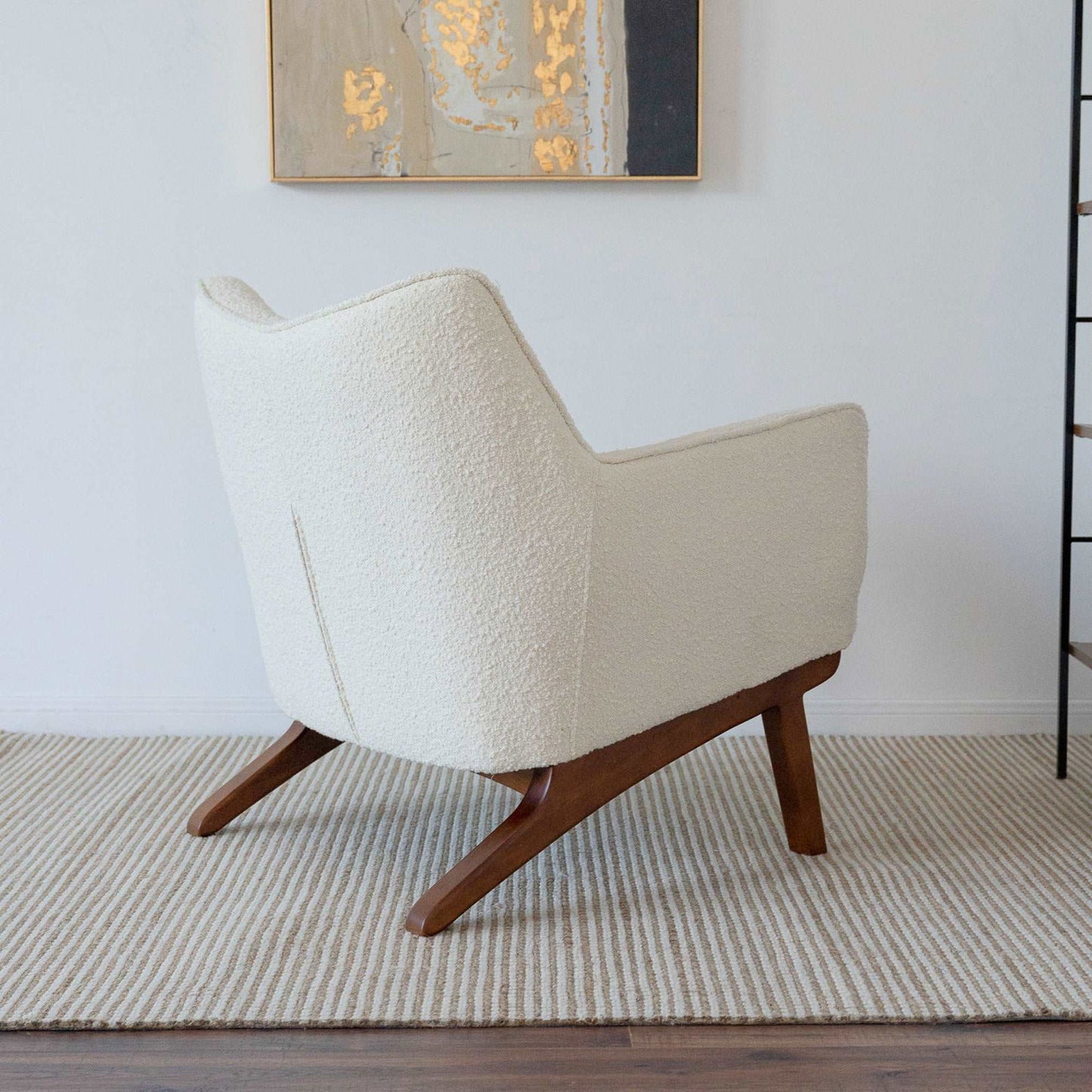 Cantor Boucle Lounge Chair | Beige
