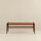 Carrie Leather Bench | Tan