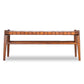 Carrie Leather Bench | Tan