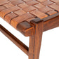 Carrie Leather Bench | Tan