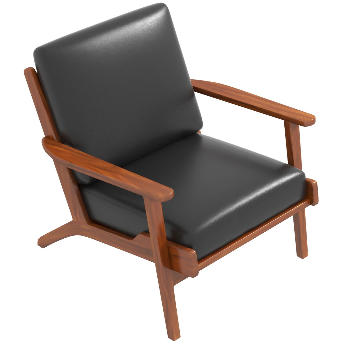Chandler Lounge Chair | Black Leather