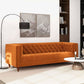 Chesterfield Velvet Luxury Sofa | Orange