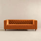 Chesterfield Velvet Luxury Sofa | Orange