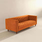 Chesterfield Velvet Luxury Sofa | Orange