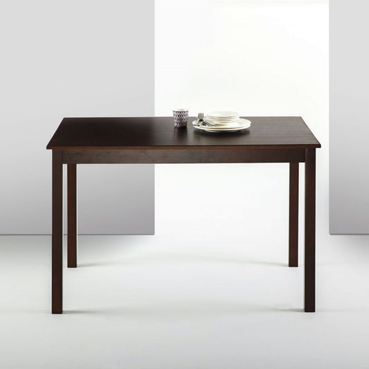Classic Wooden Dining Table, Espresso Finish