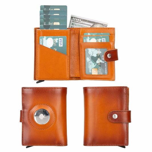 Douglas Leather Pop-Up Cardholder with Apple AirTag Slot
