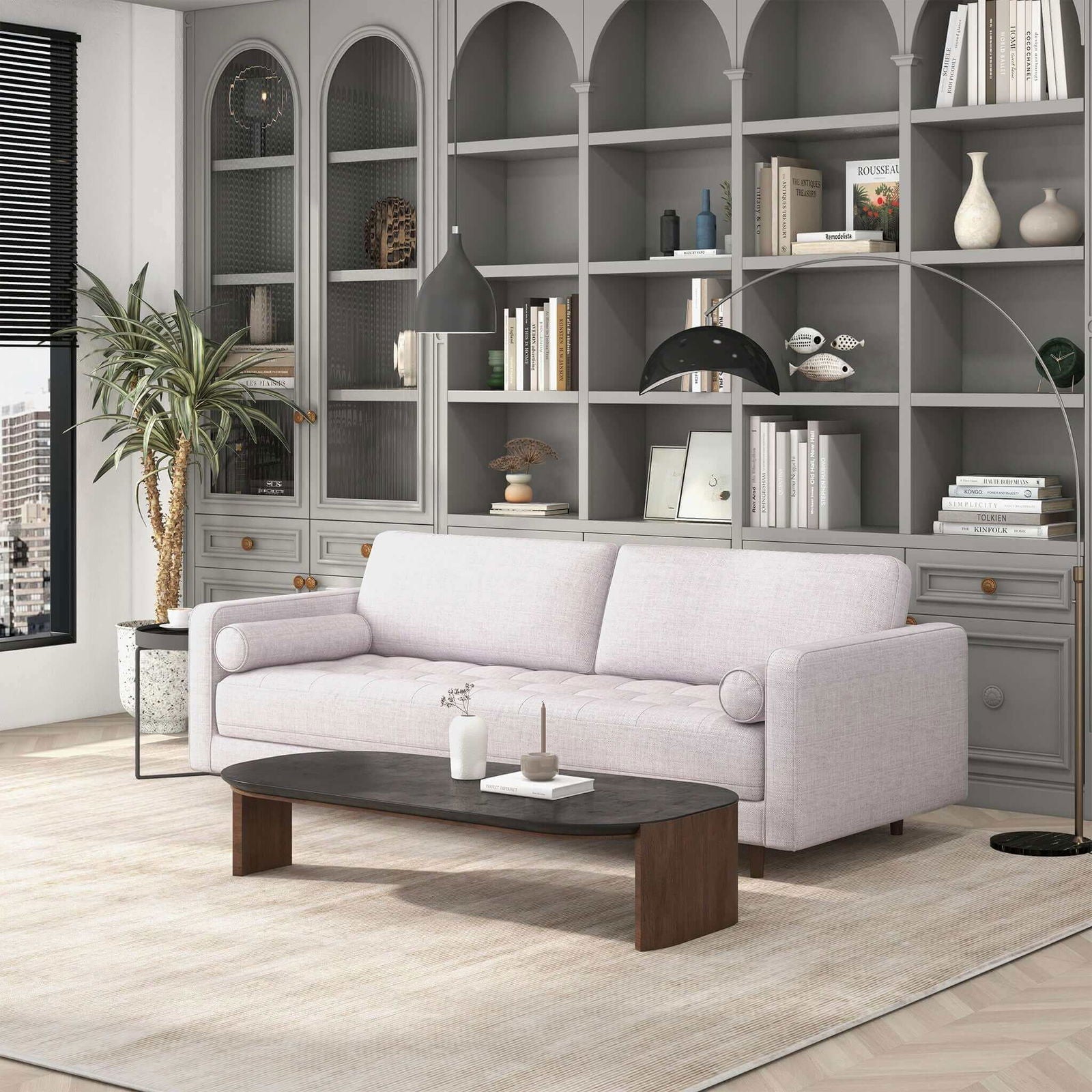 Durham Linen Sofa | Beige