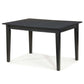 Expandable Dining Table 48-66-inch, Ebony Black Wood Finish