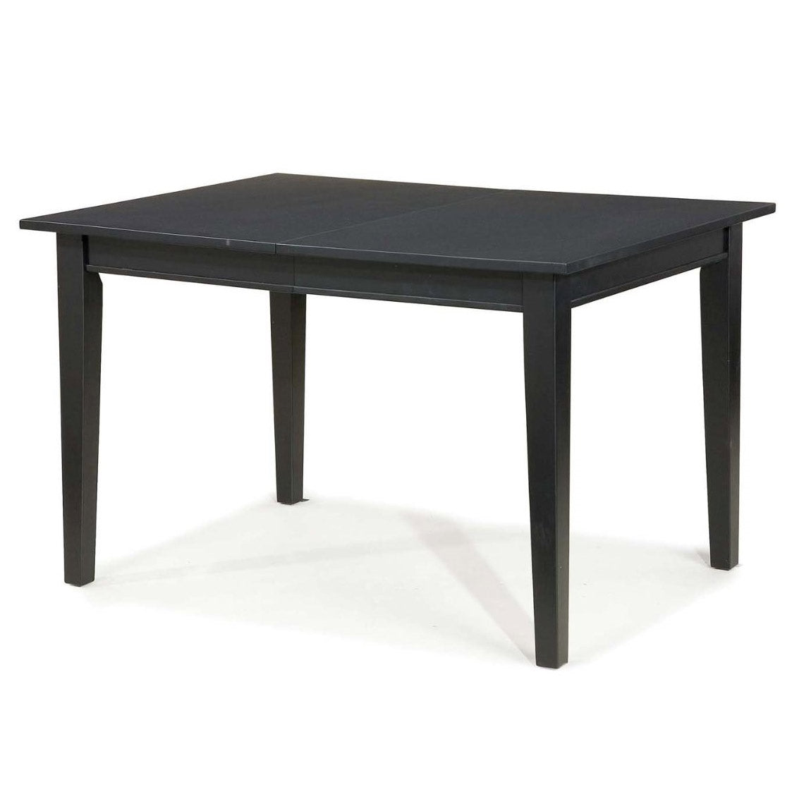Expandable Dining Table 48-66-inch, Ebony Black Wood Finish