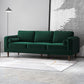 Fairfield 86" Velvet Sofa | Dark Green