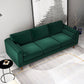 Fairfield 86" Velvet Sofa | Dark Green