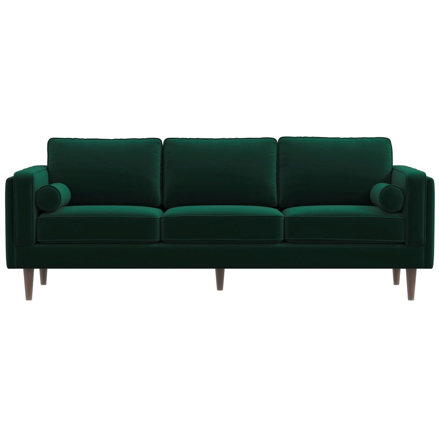 Fairfield 86" Velvet Sofa | Dark Green