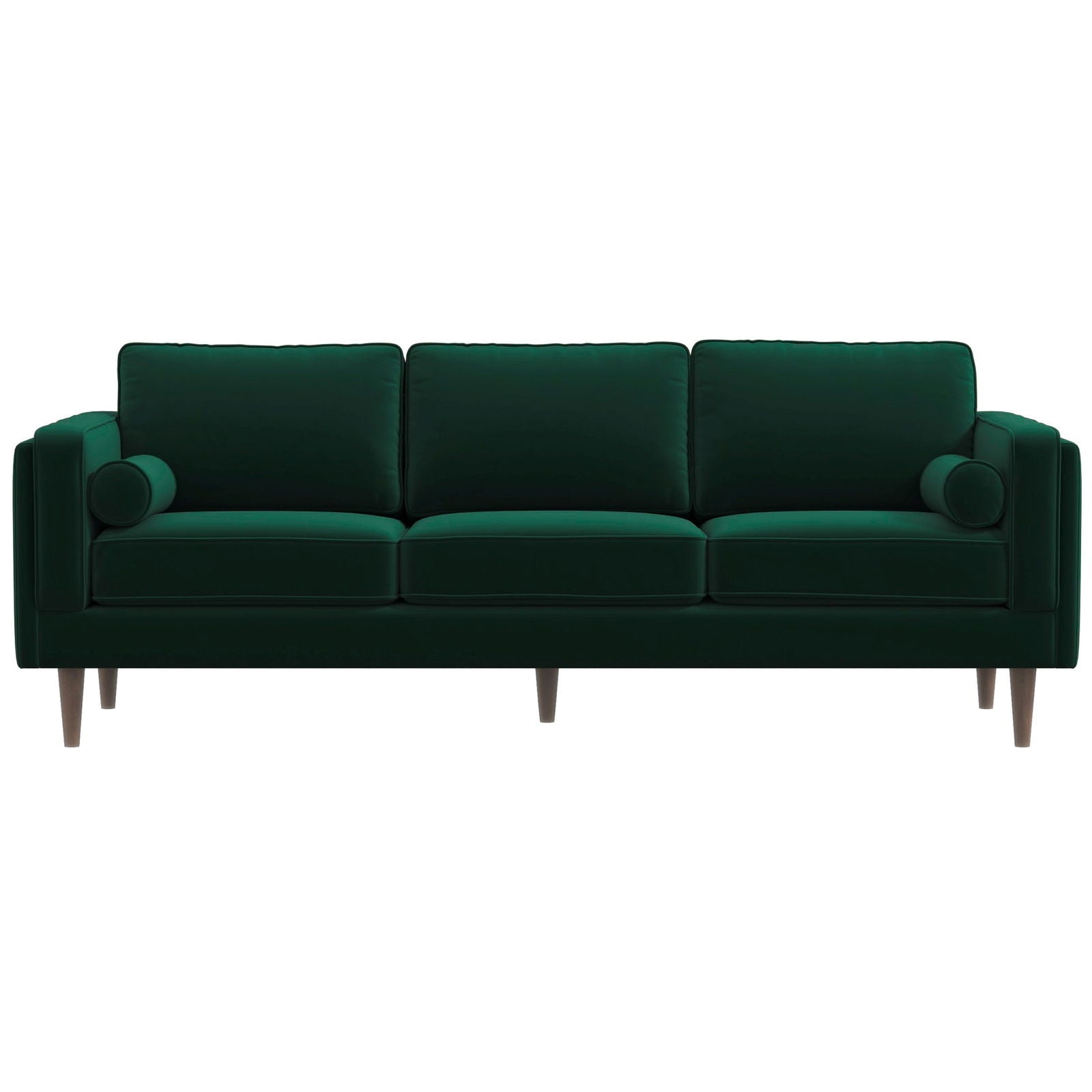 Fairfield 86" Velvet Sofa | Dark Green