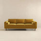 Fairfield 86" Velvet Sofa | Yellow