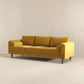 Fairfield 86" Velvet Sofa | Yellow