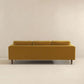 Fairfield 86" Velvet Sofa | Yellow