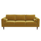 Fairfield 86" Velvet Sofa | Yellow